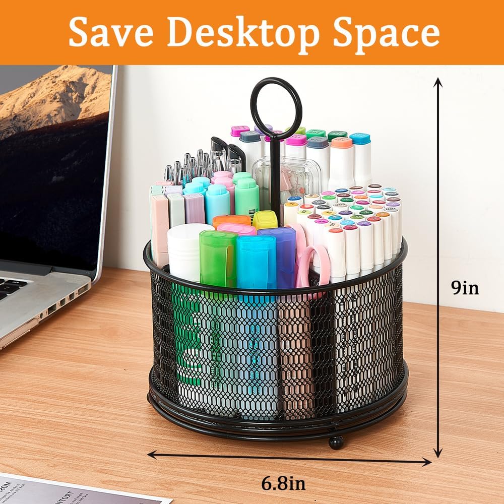 zerotop Organizer Scrivania, Rotazione a 360° Organizer da